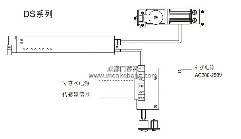 感應自動門控制器接線圖解 感應自動門控制器接線圖解