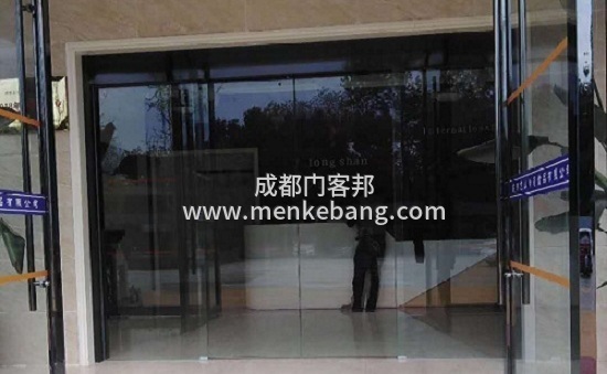 4雙流感應門安裝案例,廠區(qū)門禁自動門案例