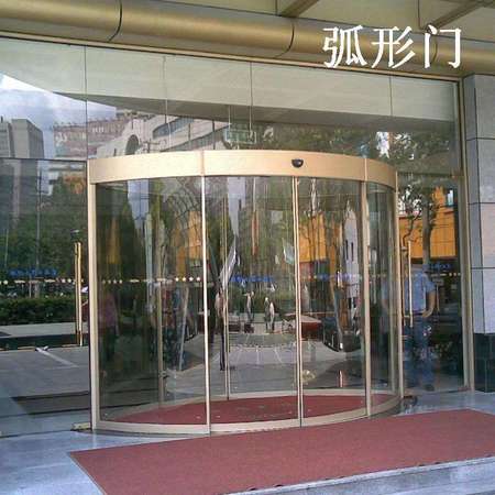 玻璃電動弧形門